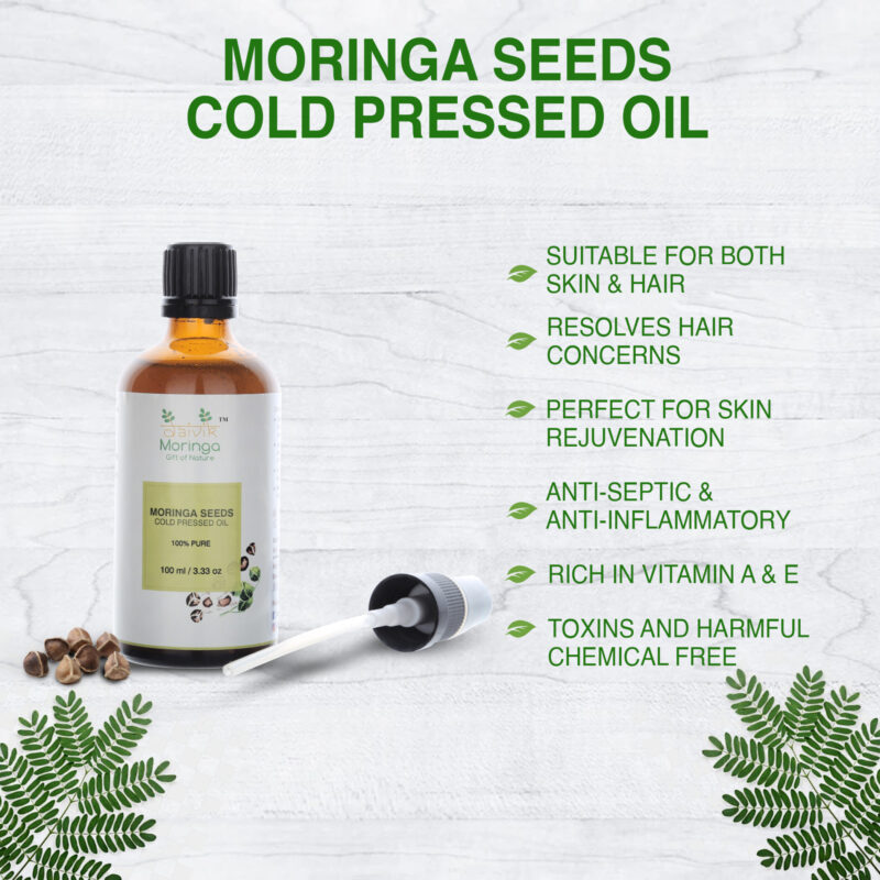 Moringa seeds cold pressed oil - Image 2